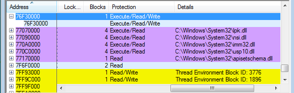 Memory Map of Explorer.exe (After Infection)